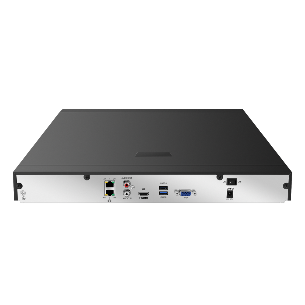 NVR 16 canali 160Mbps H265 2x4K – 2 SATA – Funzioni AI Advanced