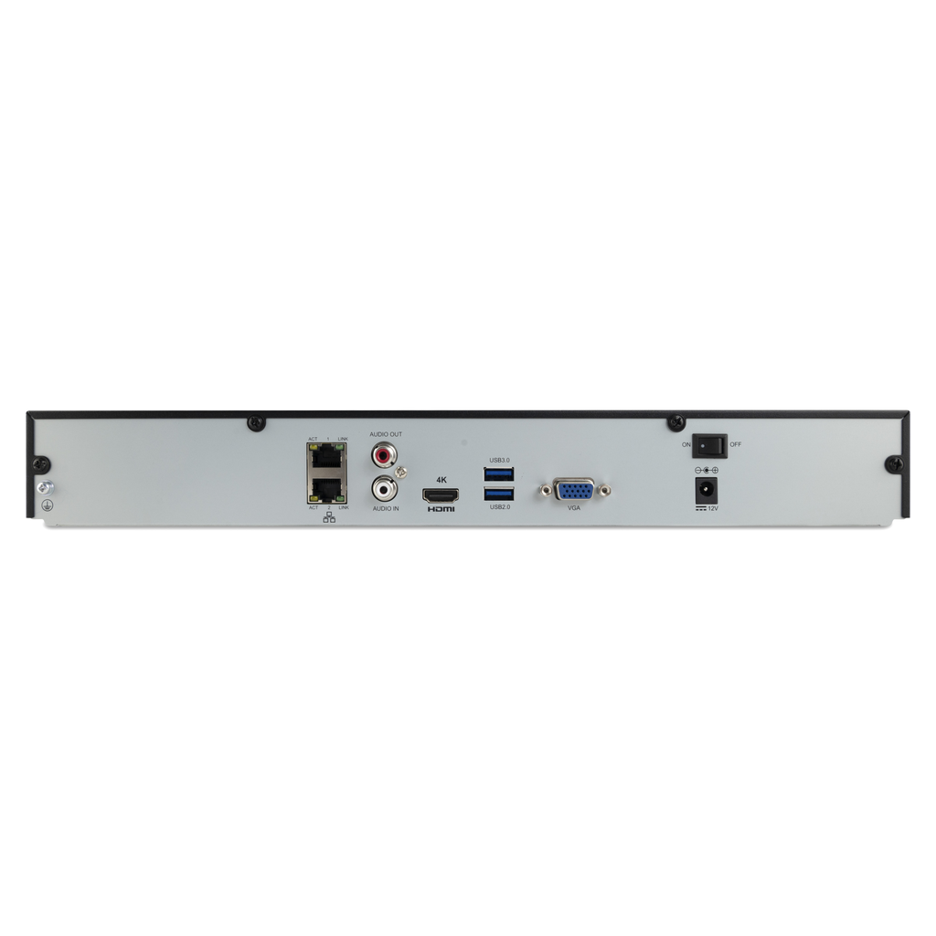 NVR 32 canali - 160Mbps - Ultra 265 - 2x4K - 2 SATA - Funzioni AI Advanced