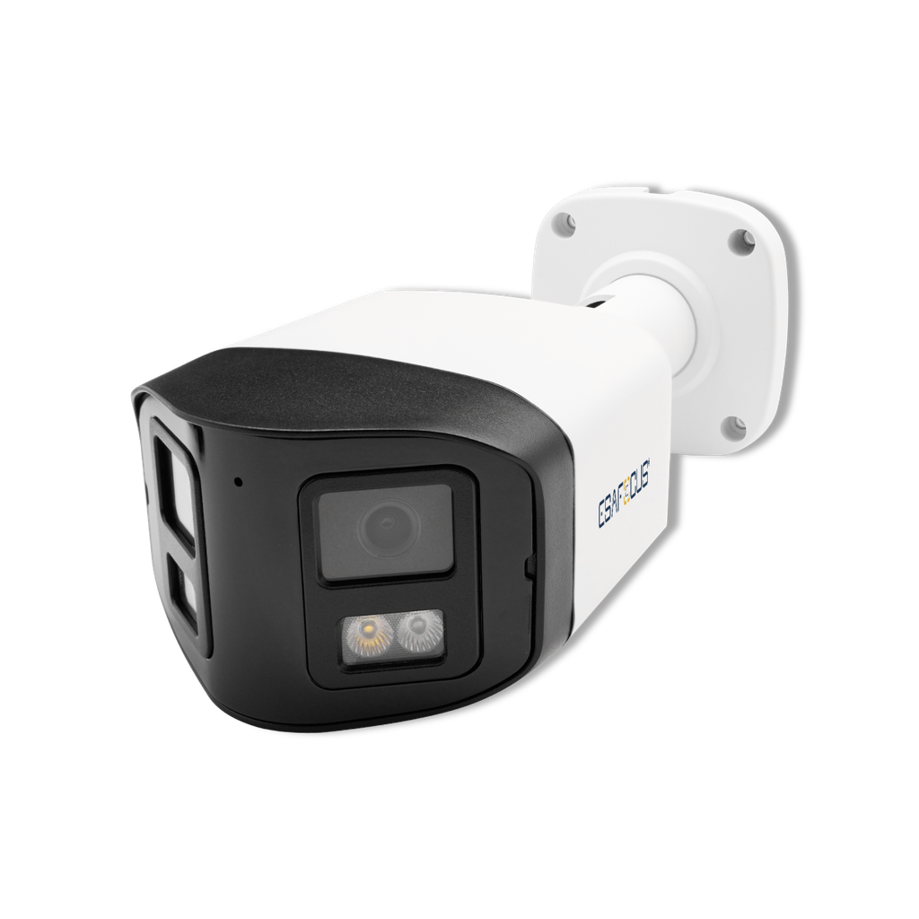 Telecamera IP Bullet 4MP - Sensore SONY - Panoramica 180° doppia ottica fissa 3.6mm - Microfono - Altoparlante - Slot Micro SD Card - Led IR Array Dual Light - Funzioni AI Basic [H]