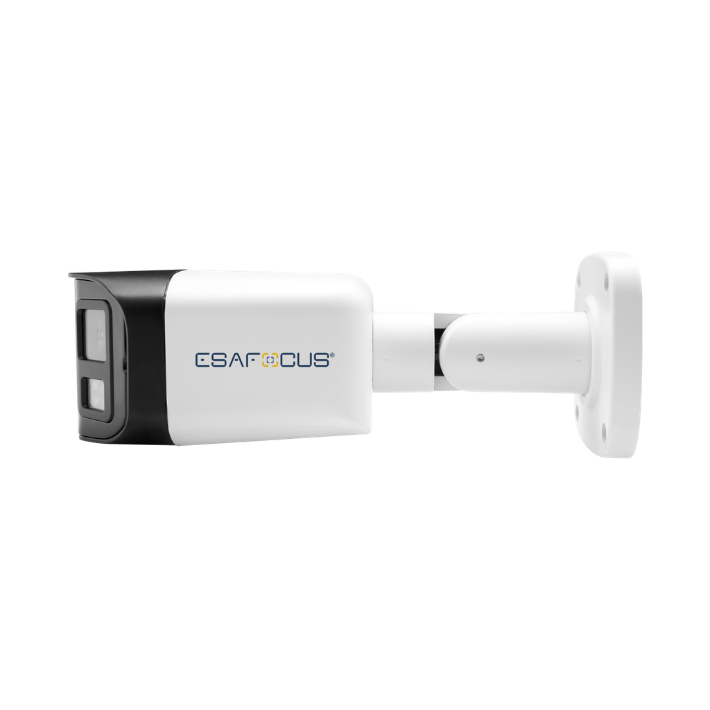 Telecamera IP Bullet 4MP - Sensore SONY - Panoramica 180° doppia ottica fissa 3.6mm - Microfono - Altoparlante - Slot Micro SD Card - Led IR Array Dual Light - Funzioni AI Basic [H]