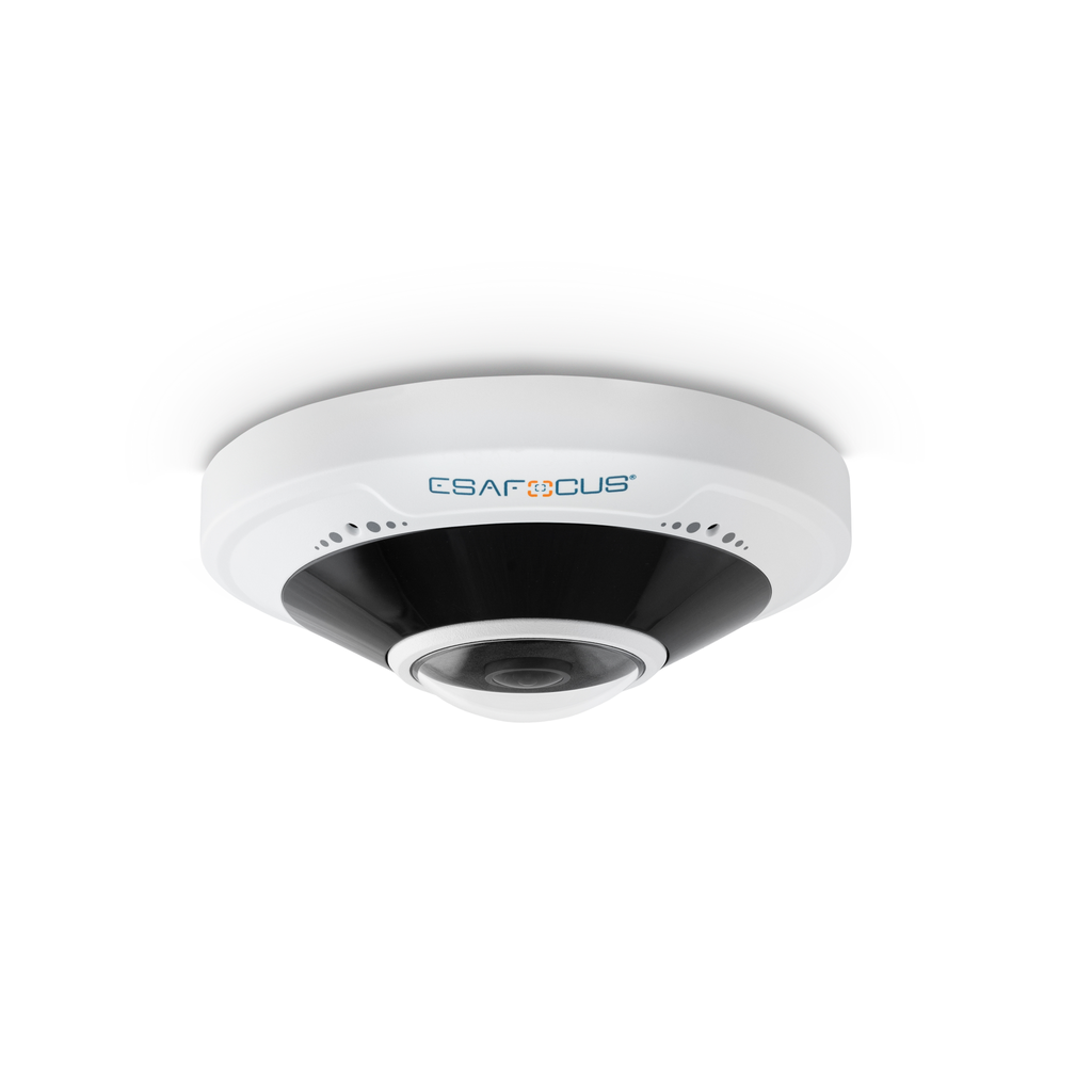 Telecamera IP Fisheye 5MP - ottica fissa 1,4mm - Microfono - Slot Micro SD Card - Led IR - Funzioni AI Basic [H]