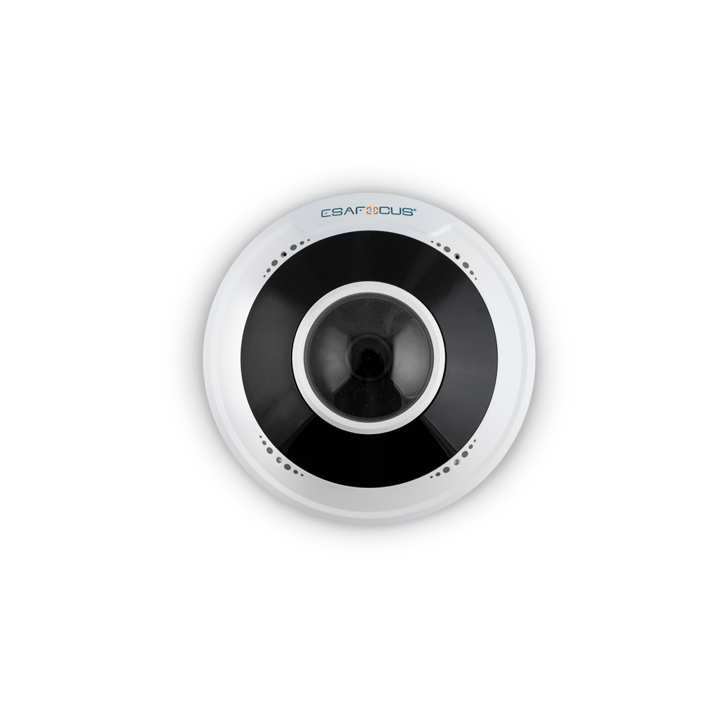 Telecamera IP Fisheye 5MP - ottica fissa 1,4mm - Microfono - Slot Micro SD Card - Led IR - AI ENTRY
