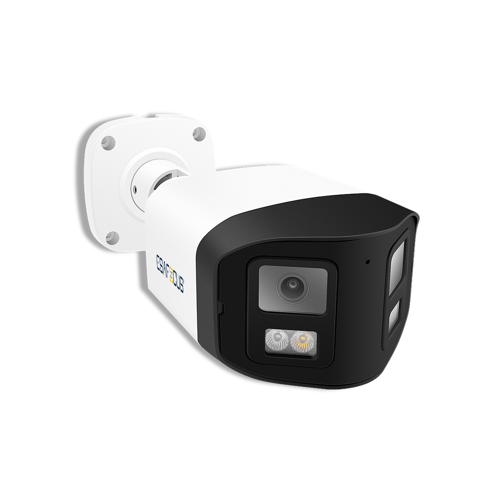 Telecamera IP Bullet 4MP - Sensore SONY - Panoramica 180° doppia ottica fissa 3.6mm - Microfono - Altoparlante - Slot Micro SD Card - Led IR Array Dual Light - AI ENTRY