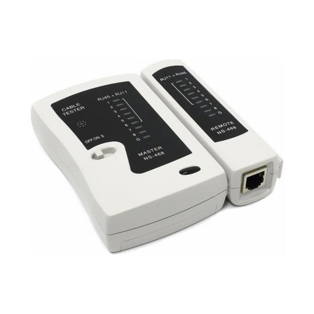 Tester multifunzione per cavi di rete LAN RJ11, RJ12, RJ45, ISDN 8 poli 4 contatti, CAT5, CAT6 multifunzione