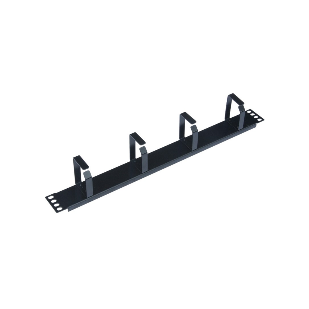 Pannello guidacavi 1U, Nero RAL9005