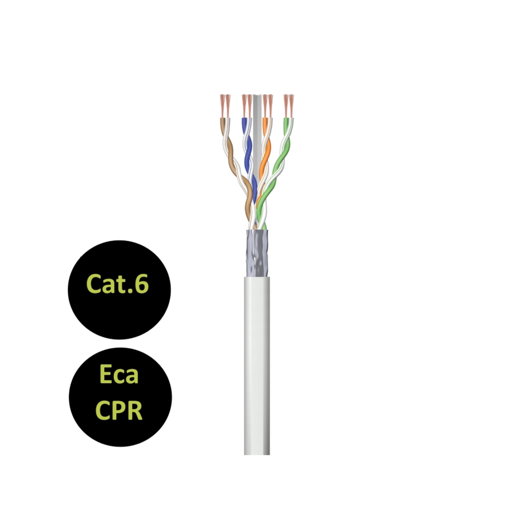 Cavo di rete categoria 6 U/UTP AWG23 Bobina 305mt