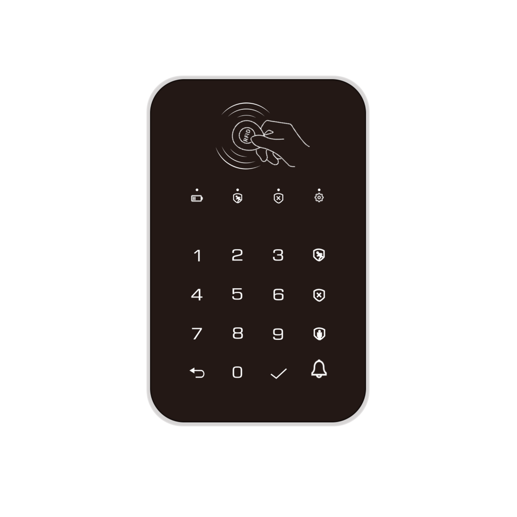 Tastiera Wireless via radio 433 Mhz, eV1527 con lettore card RFID