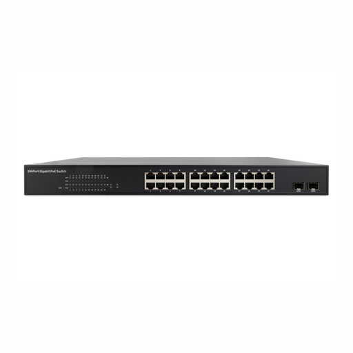 [ES-SW2402G2] Switch Gigabit 24 porte PoE + 2 UPLink + 2 SFP/mini-GBIC